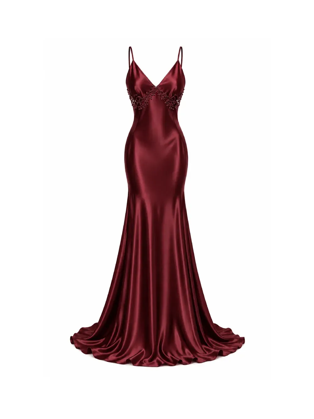 DRESS ARIELLE BURGUNDY